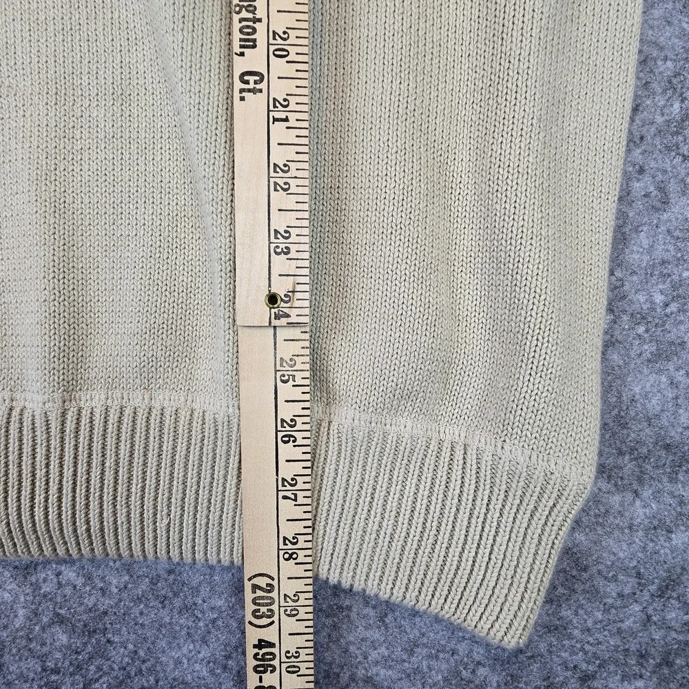 Woods & Gray Sweater Mens Extra Large Beige Crest Embroidered Cotton Pullover XL - Picture 10 of 16